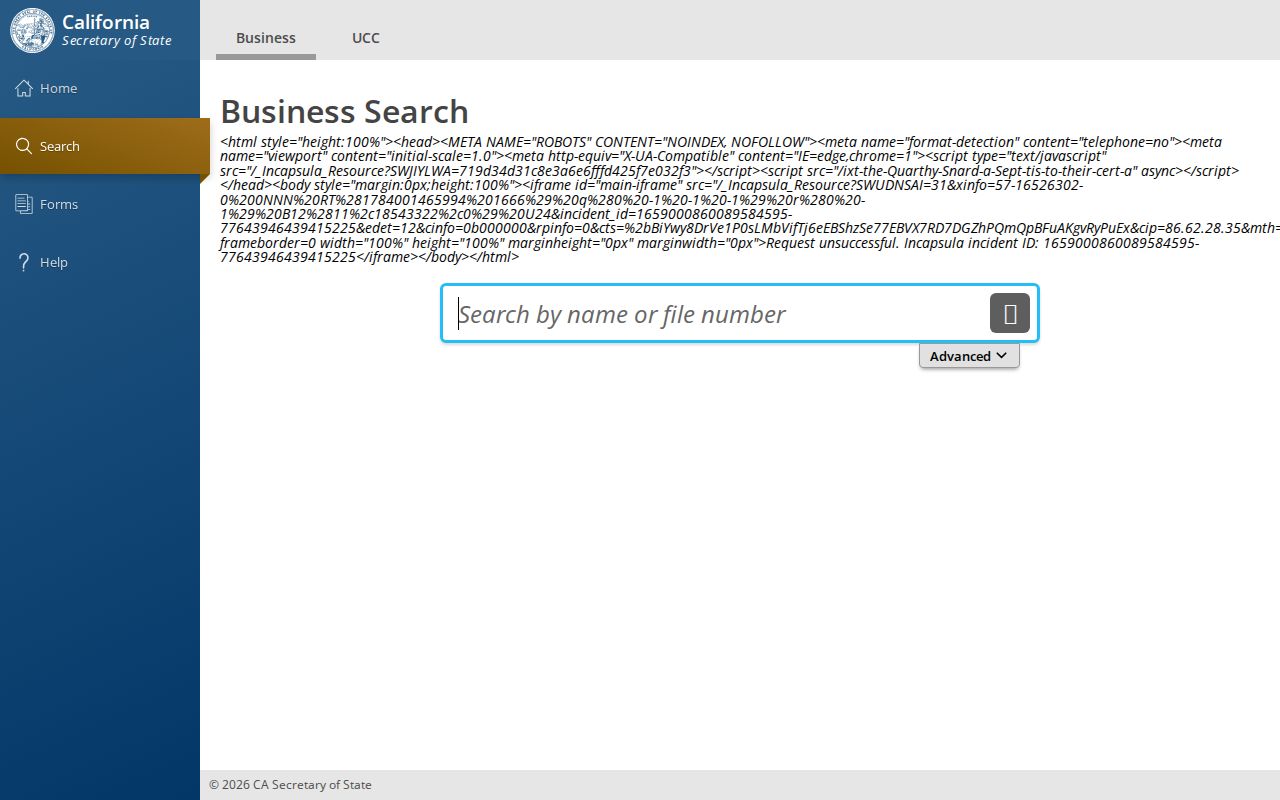 Agoura Hills people search California SOS business search