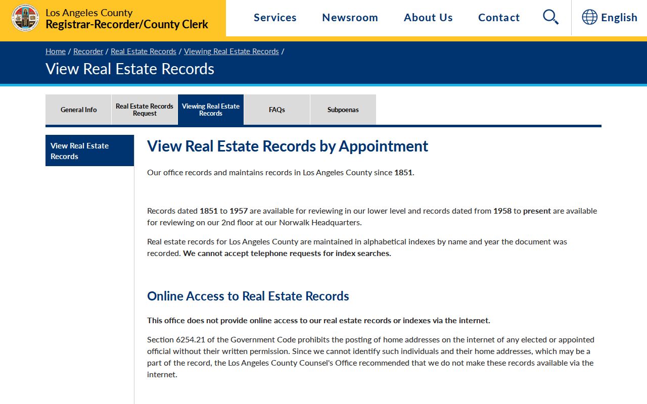 Agoura Hills people search public recorder viewing page